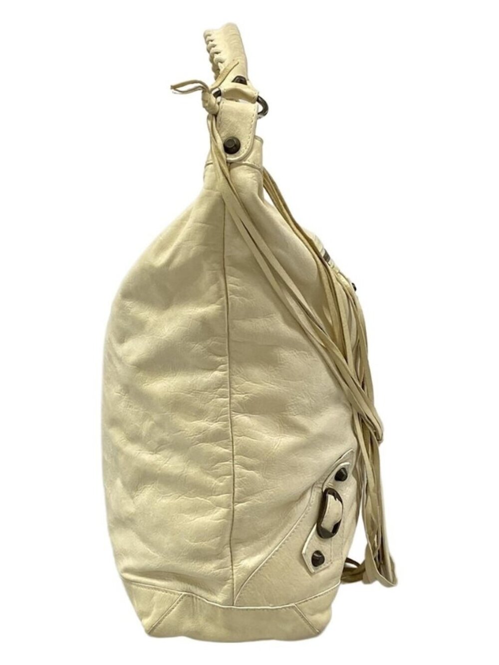 BALENCIAGA The Day 140442 Cream Leather Shoulder Bag - Picture 4 of 15